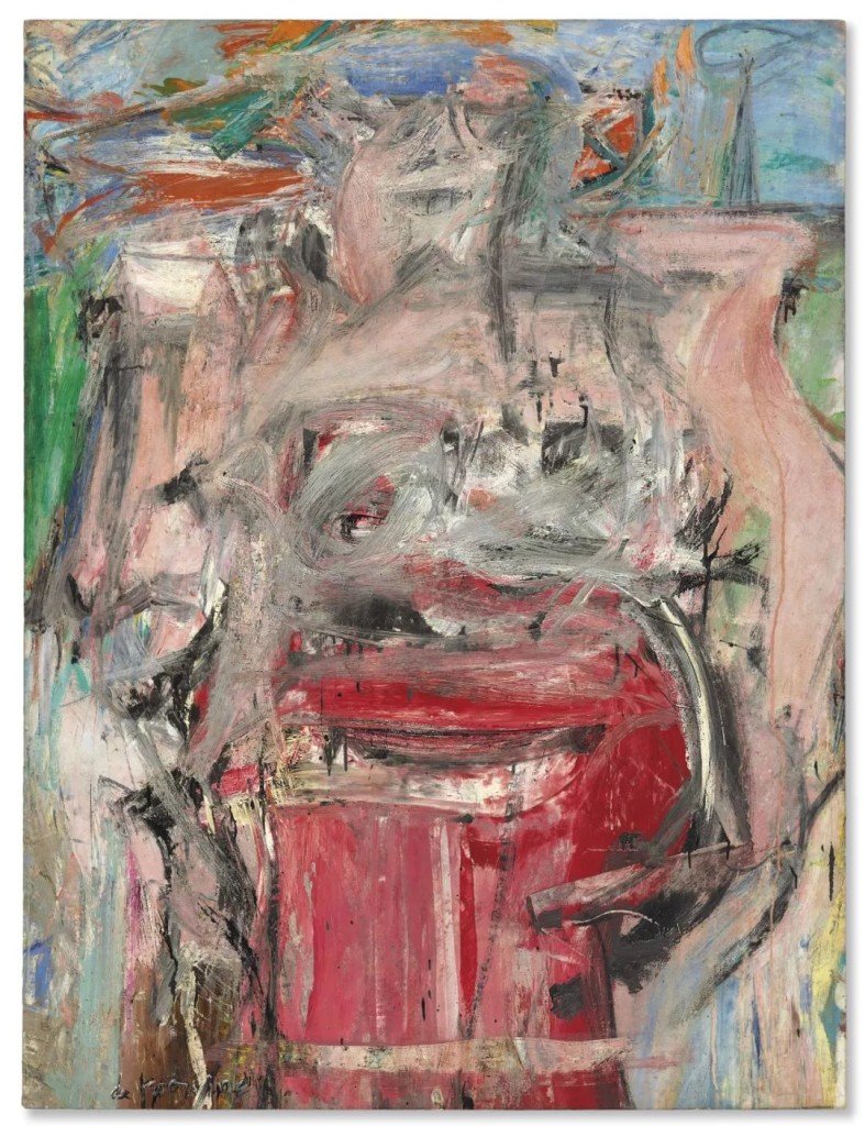 威廉·德·库宁，《Woman as Landscape》（1954-1955）